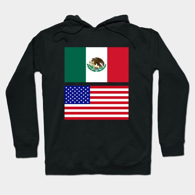The American and Mexican Flag Hoodie by Islanr